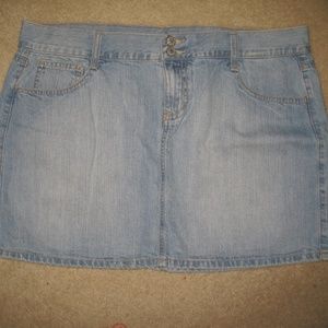 Old Navy Denim Blue Jean Skirt Size 14 B3